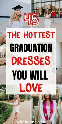 There is nothing harder than looking for the perfect graduation dress for your big day. No worries anymore, I promise, these graduation dresses will blow you away. They are what every college girl is looking for. 2023 Graduation Dress Ideas, Dresses For High School Graduation, Graduate Graduation Outfit, Graduation Outfit Ideas High School 2023, Collage Graduation Dress, Nursing Graduation Dress Ideas, College Graduation Dress 2023, Graduation Dress Doctorate, Graduation Dress Grad School