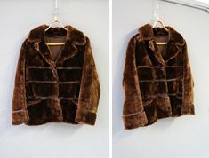 "Vintage 90s Brown Faux Fur Coat Brown Faux Fur Jacket Brown Cropped Coat Womens Brown Furry Coat Brown Plush Jacket S M Brown Fur Coat S M D E S C R I P T I O N: 🦔 medium to heavyweight 🦔 faux fur 🦔 3 button closure 🦔 2 pockets Brand: Kestila Suggested size: not labeled, women's S-M or oversize - please check the below measurements carefully, considering any layers you may want to wear underneath Made in: Finland Condition: good vintage - minor general signs of wear and age, no obvious flaw Fur Coat Brown, Brown Fur Coat, Plush Jacket, Brown Faux Fur Coat, Cropped Coat, Brown Fur, Faux Fur Jacket, Faux Fur Coat, Fur Jacket