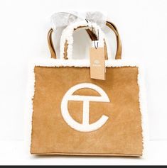 Telfar X Ugg, Telfar Logo, Telfar Bag, Survival Kit, Ugg Australia, Brown Fashion, Medium Bags, Cotton Bag, Chestnut