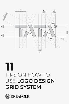 the title page for an article on how to use logo design grid system in architecture