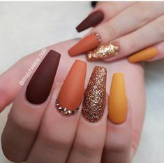 Fantastic Nails, Solid Color Nails, Simple Acrylic, Fall Nail Art, Nail Designs Glitter