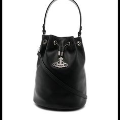 Beautiful Vivienne Westwood Leather Bucket Bag, Only Used It About Four Times. Excellent Condition! Vivienne Westwood Bucket Bag, Vivienne Westwood Bags, Leather Bucket Bag, Leather Bucket, Vivienne Westwood, Bucket Bag, New Color, Carry On, Shoulder Bags