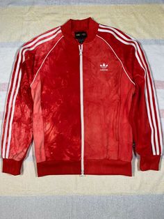 ITEM SPECIFICS: ADIDAS Human Race Pharrell Full Zip Track Jacket. Condition: Used and in great condition. Size: Men's Medium.  Color: Red. PAYMENT TERMS: Payments must be received within 2 days after the listing has ended. Please make sure the correct address is selected before submitting payment. SHIPPING DETAILS: Shipping Address: Due to PayPal's Seller Protection Policy, orders will only be shipped to the verified address on PayPal. Combined Shipping: The total shipping cost for multiple item Adidas Track Jacket For Streetwear And Sports Season, Adidas Red Track Jacket For Streetwear, Adidas Human Race, Human Race, Track Jacket, Red Jacket, Track Jackets, Puma Jacket, Adidas Jacket