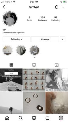 the instagram page is displayed on an iphone screen, with multiple photos and text