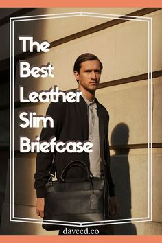 The best leather slim briefcase and travel bag essential. Shop the luxury leather shop for high-quality business professional gear and commuter career essentials. A classy fashion accessory for the gym, office, work, or weekend road trip. Large classic everyday carry daytime bags with zipper hidden compartment pockets. Sign up for a free gift at Daveed.co #leather #leatherbags #travelbags #careerbags #businessbags #workbags #briefcases #briefcasebags #travelessential Travel Essentials Men