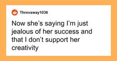 an image of a woman's quote on the topic of her success and creativity