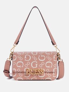 Crossbody Guess, Sale Store, Logo Pattern, Pale Gold, Kids Sale, Handbag Shoes, Emblem Logo, Mini Crossbody, Mens Activewear