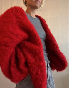 #fluffyjacket #fluffy #lightweightcardigan #oversized #oversizedcardigan #mohair #mohaircardigan #redcardigan #redsweater #redaesthetic #nordicstyle #christmasoutfit #luxurydesign #slowfashion #etsygifts #giftforher #etsyfinds #etsy Winter Mohair Soft Knit Outerwear, Cozy Red Knitted Outerwear, Red Soft Knit Winter Outerwear, Winter Red Soft Knit Outerwear, Red Knitted Sweater Coat For Winter, One Size Red Winter Cardigan, Cozy Red Soft Knit Outerwear, Red Knitted Outerwear, Cozy Red Cardigan In One Size