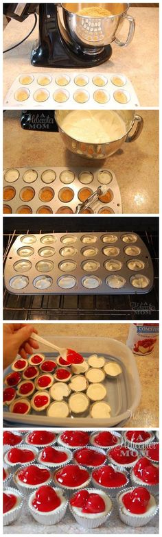 the steps to making cupcakes in an oven