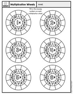 the addition wheels worksheet for numbers