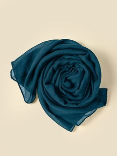 Teal Blue Classic   Polyester Plain Scarf Hijab    Women Accessories Plain Scarves, Scarf Hijab, Hijab Scarf, Trendy Fashion Women, Scarfs, Scarf Shawl, Teal Blue, Batik, Fashion Clothes Women