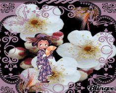 Blingee Fairy, Finding New Friends, Flower Lover, Online Photo Editor, Betty Boop, Photo Editor, Animation Art