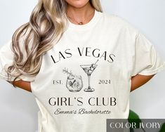 Comfortcolor Tshirt Bachelorette Party Shirts Vegas, Bachelorette Trip Gifts, Custom Beach TShirts, Group Bach Merch T-Shirts, Bachelorette TShirts Bulk Classy Luxury Vintage Style HOW TO ORDER o Choose your shirt size from the dropdown o Pick your color  o Include your Personalization o Select Add to Cart o If you're ordering multiple items, just click the back button and repeat steps 1-4 above. DETAILS Welcome to our luxurious collection of bachelorette party shirts, perfect for your destination wedding or classy getaway on a girl's trip vacation! Elevate your bride tribe's style with our premium quality shirts, designed for sophistication and comfort. Whether you're visiting a sandy beach or exploring the exciting streets of Las Vegas, our shirts add an elegant touch to any destination Las Vegas Bachelorette Shirts, Las Vegas Bachelorette Party Favors, Vegas Theme Bachelorette Party Ideas, Vegas Themed Bachelorette Party, Las Vegas Bachelorette Party Outfits, Bachelorette In Vegas, Vegas Bachelorette Party Themes, Vegas Bachelorette Party Outfits, Bachelorette Party Las Vegas