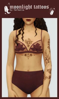 Sims4 Tattoos, Happy Samhain, Sims 4 Tattoos, Full Tattoo, Samhain Halloween, Sims 4 Game Mods