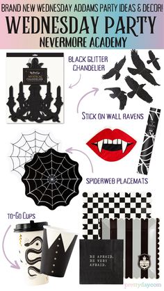 Wednesday addams birthday party ideas, nevermore academy Nevermore Academy Party, Wednesday Addams Birthday Party Decorations, Wednesday Birthday Party Theme, Wednesday Addams Birthday Party, Learning Dance, Wednesday Addams Party, Wednesday Addams Birthday, Wednesday Addams Outfit