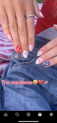 Bre Sheppard Nails, Spring Break Nail Ideas Short, Columbia Blue Nails, Detroit Lions Nails, Utah Girl Nails, How Nails, Utah Nails Designs, Cute Short Round Nails, Cape Cod Nails