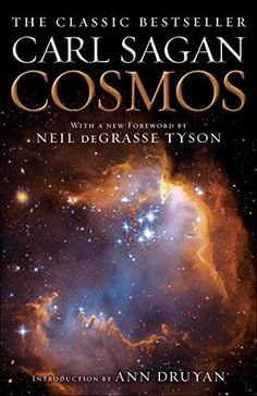 the book cover for the classic best seller by carl sagan cosmos