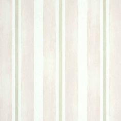 a white and green striped wallpaper with vertical stripes