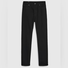 Elevate Your Wardrobe With This Pair Of Black Gap Denim Jeans. The High Rise Waist, Straight Leg, And Ankle Length Make It A Versatile Piece For Any Occasion. It Features A 5-Pocket Design, Zip Closure, And A Solid Pattern. Crafted From Durable Denim Fabric, These Jeans Are Machine Washable And Easy To Care For. The Sleek Black Color Adds A Touch Of Sophistication To Any Outfit, While The Stretch Material Ensures Comfort For All-Day Wear. Perfect For Any Woman's Wardrobe, These Jeans Are A Must- Gap Pants With Pockets For Fall, Casual Gap Pants With Five Pockets, Gap Relaxed Fit Jeans For Workwear, Gap High Waist Jeans For Fall, Fall Gap Jeans, Classic Gap Bottoms With Five Pockets, Gap Mid-rise Jeans For Fall, Gap Classic Jeans For Fall, Gap High Rise Jeans For Work