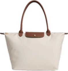 Longchamp Large Le Pliage Tote, Rainy Days, Embossed Leather, Leather Trims, Inside Pocket, Water Resistant, Nordstrom, Trim, Collage