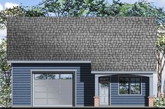 this is an artist's rendering of a two car garage