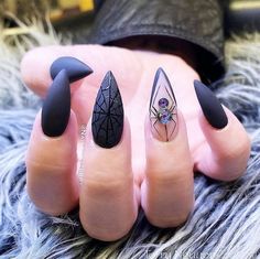 Black Halloween Nails, Holloween Nails, Witch Nails, Nail Work, Nails Autumn, Halloween Acrylic Nails