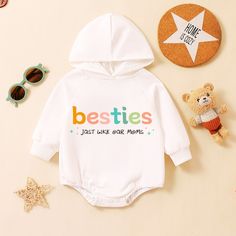 👼Pick a soft and comfortable HP romper for your little one! 💕We offer three colors: brown, white, and light mauve. 💕The fabric of the clothing is cotton, very skin-friendly, and excellently crafted. ✔️ Ordering Instructions 1 - Please refer to the size chart images provided in the listing for details on available sizes, styles, and colors. 2 - Choose your desired shirt color from the dropdown menu below. Cute White Bodysuit With Letter Print, Playful White Letter Print Bodysuit, Playful White Bodysuit With Letter Print, Playful White Onesie With Letter Print, Matching Baby Outfits, Mom And Baby Outfits, Newborn Bodysuit, Baby Friends, Light Mauve