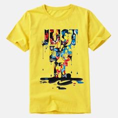 Check out JUST DO IT Men's and Women's Round Neck Colorful Printed T-shirt, the latest item I added on eBay! #eBay #eBaySeller Multicolor Crew Neck T-shirt With Logo Print, Multicolor Cotton T-shirt With Logo Print, Multicolor Logo Print T-shirt For Streetwear, Colorful Casual T-shirt With Letter Print, Yellow Graphic Tee With Graffiti Print, Multicolor Letter Print T-shirt For Streetwear, Yellow Cotton T-shirt With Graphic Design, Multicolor Crew Neck T-shirt With Graffiti Print, Multicolor Graffiti Print Crew Neck T-shirt