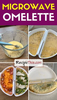 Omelette In Microwave Microwave Omelette Maker Recipes, Microwave Breakfast Ideas, Breakfast Microwave, Camper Meals, Microwave Cakes, Microwave Omelet