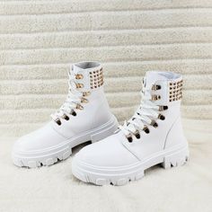 All Boots | Totally Wicked Footwear Thigh High Gladiator Sandals, White Combat Boots, Studded Collar, Black Chunky Heels, Chunky Heel Ankle Boots, Lace Up High Heels, Thigh High Boots Heels, Buckle Ankle Boots, High Heel Boots Ankle