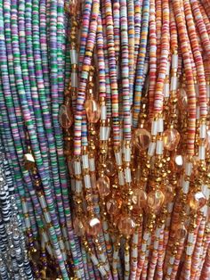 ♕ This Listing is for 20 - 100 Strands of WaistBeads ♕ Wholesale African waist beads. ♕ Ships directly from Ghana, West Africa. ♕ Free shipping via DHL (3 - 5 business days to arrive). ♕ Processing time (5 - 7 business days). ♕ Beads are all TIE-ON (made with cotton thread/polyester). ♕ Length varies from 45 to 50 inches. Waist Beads Designs, Bead Store Shops, Body Jewelry Diy, Merry Christmas Animation, Beads Waist, Christmas Animation, African Waist Beads, Vinyl Disc