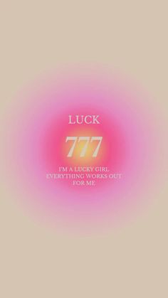 a clock with the words lucky girl written on it's face in front of a pink background