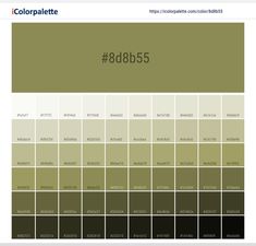 the color palette is brown and has many different shades to choose from, including yellow