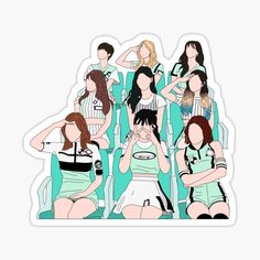 Kpop Stickers Printable Itzy, Bridgerton Stickers, Logo Twice, Twice What Is Love, Stickers Kpop, Twice Fanart, Kpop Merchandise, Diary Ideas, 90s Anime