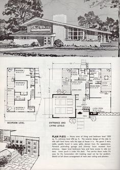 an old house with two floors and plans