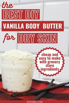 Learn how to make your own DIY vanilla body butter. This is such an easy recipe and it smells incredible; you won't want store bought body butter ever again! Diy Organic Body Butter, Easy Whipped Body Butter Diy, Body Care Diy Products, Diy Vanilla Body Butter, Diy Creams And Lotions, Diy Body Butter For Dry Skin, Homemade Body Butter Whipped, How To Make Scented Body Oil, Diy Body Moisturizer