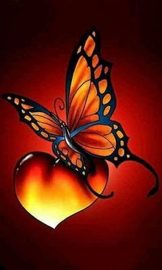 a butterfly on top of a heart with the word brandy