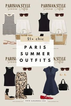 Parisian Style Summer Dresses, French Street Style 2024, Paris In Summer Outfits, Paris Summer Outfits 2024, Outfits For Paris Summer, Paris Summer Outfits Parisian Chic, Parisian Summer Outfits, Parisian Style Summer, Paris Summer Outfits