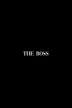 the word the boss on a black background