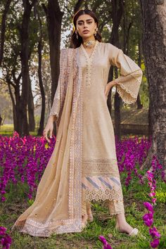 Brand:Nureh Fabric:SHIRTEmbroidered sequins lawn frontOrganza front patch dori workEmbroidered schiffli front patchDigital printed satin front patchEmbroidered sequins sleevesEmbroidered schiffli sleeves patchPlain dyed backDUPATTAEmbroidered... Designer Suits, Pakistani Fashion