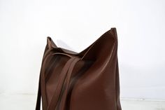 Leather-backed Tote Bags For Office, Office Tote Bags With Leather Backing, Office Leather Tote Bag, Leather-backed Tote Bucket Bag For Daily Use, Daily Use Leather-backed Tote Bucket Bag, Tote Leather Bag, Brown Leather Tote Bag, Brown Tote Bag, Large Leather Tote Bag