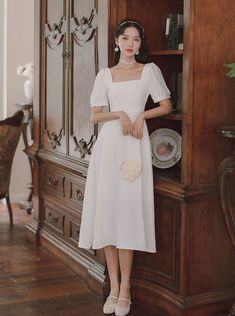 ❤ Plain White Wedding Dress ❤



























Unit (CM)

Length

chest circumference

shoulder width

Sleeve Length

waist






S.

109

80

34

15

66






M. 

110

84

35

16

70






L.

111

88

36

17

74






XL

112

92

37

18

78 Plain White Wedding Dress, Office Lady Dress, White Dresses Graduation, Casual Dresses Plus Size, Office Dresses For Women, White Wedding Dress, Elegant Dresses For Women, Korean Dress, Lady Dress