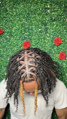 Starter Locs Men Long Hair, Loc Versatility, King Hairstyle, Fro Styles, Male Locs, Locs Colors, Fire Hairstyles, Taper Fade Long Hair, Dude Outfits