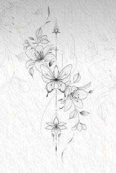 #fashion, #style, Vertical Tattoos For Women, Tattoos Between Breast, Rose Tattoo Thigh, Kiss Tattoos, Ornament Flower, Spine Tattoos For Women, Dope Tattoos For Women, Gothic Tattoo