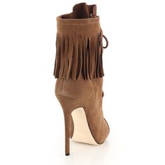 Shop Brown Peep Toe Fringes Lace Up Ankle Boots Sandals Stiletto Heels color Brown for Party, Red Carpet, Travel, Work with worldwide Free shipping & Free return. Summer Party Ankle Boot Heels, High Heel Suede Boots For Summer, Suede High Heel Boots For Party, Summer Suede Ankle Boot Heels, Suede High Heel Boots For Summer, Summer Suede High Heel Boots, Summer Party Suede Boots, Brown Ankle Boot Heels For Party, Brown Open Toe Party Boots