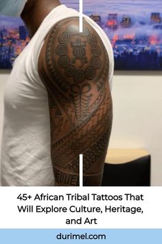 the back of a man's arm with tattoos on it, and an image of a