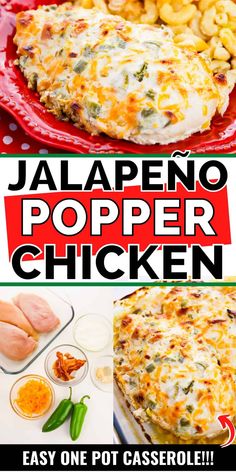 Switch up your chicken dinner with this creamy jalapeño popper chicken recipe--juicy chicken breasts smothered in a creamy toppingcheddar cheesejalapeñosand crumbled bacon. Casseroles Keto, Jalapeno Chicken Recipes, Chicken Recipes Juicy, Jalapeno Popper Chicken Recipe, Easy Baked Chicken Breast, Oven Meals, Southern Plate