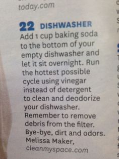 an ad for dishwasher with instructions on how to use the dishwasher