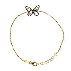 18K Yellow Gold open butterfly bracelet 7 inches with extra rings  starting at 6 inchesAmalia J. & Boutique Bracelets Mens Silver Jewelry, Design Butterfly, Crawlers Earrings, Baby Earrings, Butterfly Bracelet, Kids Necklace, Open Design, Anklet Bracelet, Cord Bracelets