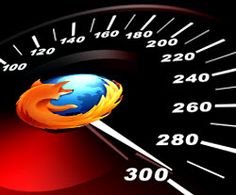 a speedometer with firefox logo on it and the words 300 to 600